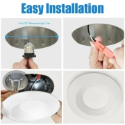 MingBright 6 Pack 6-inch Retrofit LED Recessed Lighting, Recessed Down Lighting, Dimmable Lighting, 3000K Warm White