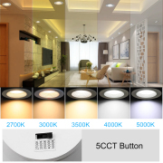 MingBright 6 Pack 6-inch Retrofit LED Recessed Lighting, Recessed Down Lighting, Dimmable Lighting, Baffle Trim, 5CCT White Recessed Lamp