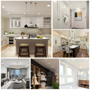 MingBright 6 Pack 6-inch Retrofit LED Recessed Lighting, Recessed Down Lighting, Dimmable Lighting, Baffle Trim, 5CCT White Recessed Lamp