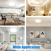 MingBright 12 inch Flush Mount LED Ceiling Light Fixture, 3 Color Temperatures, cETL Certified for Kitchen, Hallway, Bedroom, Laundry