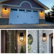 Wall Lantern 8-in W 1 -Light Matte Black Wall Sconce