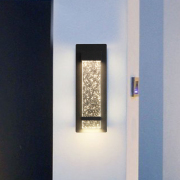 Wall Lantern 4.7-in W 1 -Light Matte Black Integrated LED Wall Sconce
