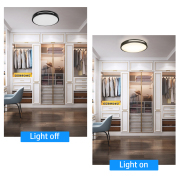 13 in. Adjustable CCT Black Integrated LED Flush Mount - 1500 Lumens Ceiling Light Fixture