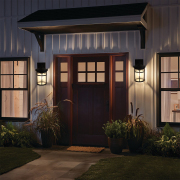 Wall Lantern 8-in W 1 -Light Matte Black Wall Sconce