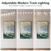 44.5 in. 6-Light Brushed Nickle Integrated LED Hardwired Fix Track Lighting with Cylinder Head and Gu10-Bulb