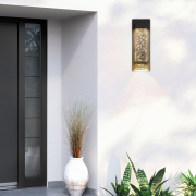 Wall Lantern 4.7-in W 1 -Light Matte Black Integrated LED Wall Sconce