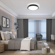 13 in. Adjustable CCT Black Integrated LED Flush Mount - 1500 Lumens Ceiling Light Fixture