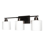 25 in. 3 Light Oil Rubbed Bronze Vanity Light Fixture