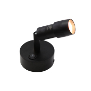 LED Reading Light 4-in W 1 -Light Matte Black Integrated LED Wall Sconce