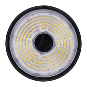 9.69in UFO LED High Bay Light, Dimmable Commercial/Industrial Light, 100W-120W-150W Selectable, 3000K/4000K/5000K Adjustable, IP65 Waterproof for Warehouses, Garages, Barns, UL Listed