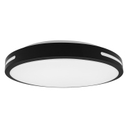 13 in. Adjustable CCT Black Integrated LED Flush Mount - 1500 Lumens Ceiling Light Fixture