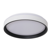 LED Flush Mount 15.3-in Powder coated White Indoor 1 -Light LED Flush Mount Light Plastic Shade
