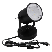 5.5in. Black LED 360° Rotating Wall Mount Desk Lamp