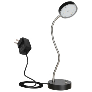 19.25 in. Black 360° Flexible Gooseneck LED Desk Lamp