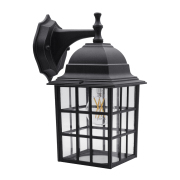 Wall Lantern 1 -Light 12.2-in H Matte Black Hardwired Outdoor Wall Light