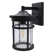 Wall Lantern 8-in W 1 -Light Matte Black Wall Sconce