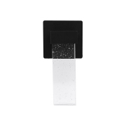Wall Lantern 4.7-in W 1 -Light Matte Black Integrated LED Wall Sconce
