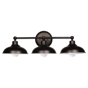 27 in. 3-Light Oil Rubbed Bronze Vanity Light Fixture