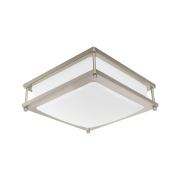 Flush Mount Light 12-in/14-in Oil rubbed Multiple Colors Indoor 1 -Light LED Flush Mount Light Plastic Shade