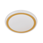 Flush Mount Light 16.1-in White Indoor 1 -Light LED Flush Mount Light Plastic Shade