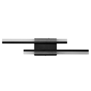 2-Light Matte Black Dimmable Wall Sconce with Acrylic Shade-Linear