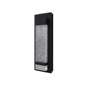 Wall Lantern 4.7-in W 1 -Light Matte Black Integrated LED Wall Sconce
