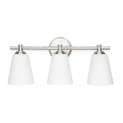 Vanity Lights For Bathroom 20.25-in 3 Light Brushed Nickel Modern/contemporary Bathroom Vanity light