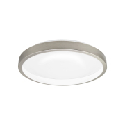Flush Mount Light 11.75-in Brushed Nickel Indoor 1 -Light LED Flush Mount Light Plastic Shade