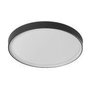 Flush Mount Light 15.6-in Matte Black Indoor 1 -Light LED Multicolor Flush Mount Light Plastic Shade