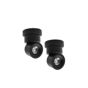 3.4 in. Black LED Ceiling Spotlight Fixture (2-Pack)