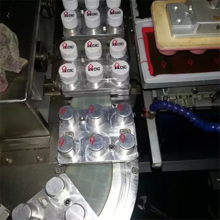 Automatic four-color bottle cap pad printing machine automatic drink cap pad printer  