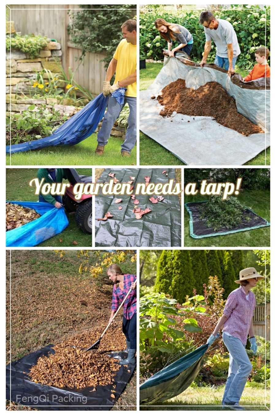 Versatility of poly tarps in the garden! 🌱