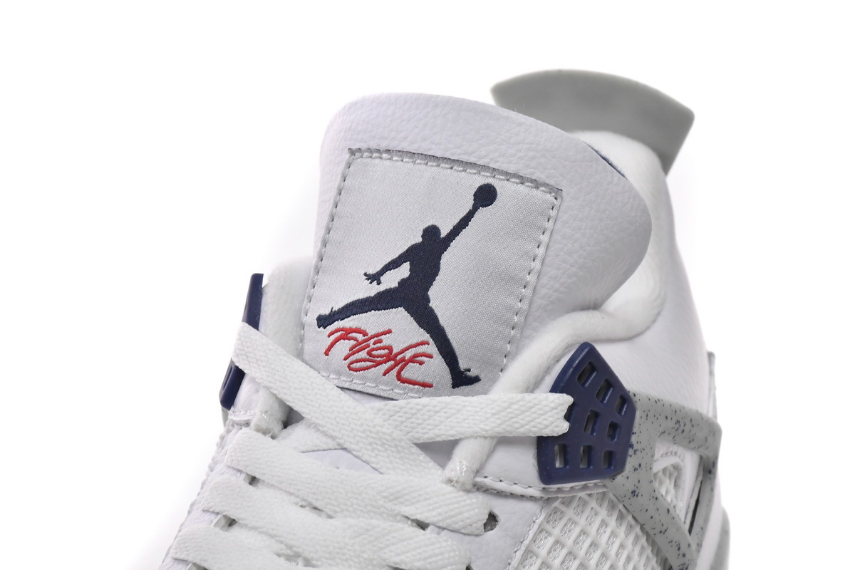 GET Jordan 4 Retro White Midnight Navy DH6927-140