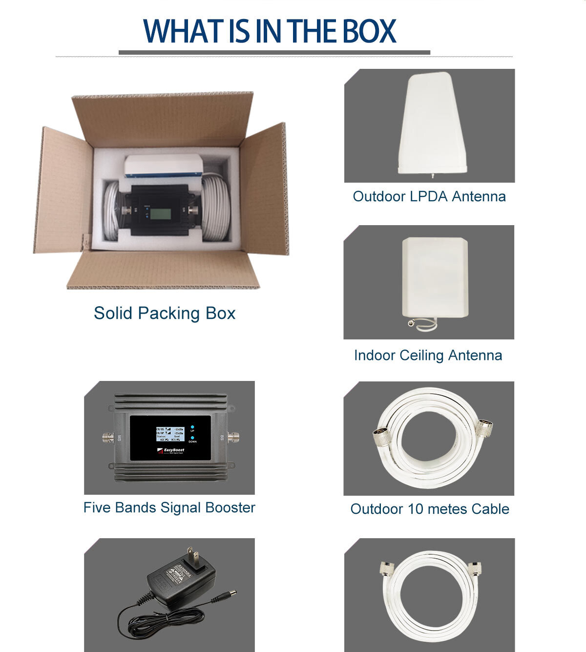Powerful Dual Band 1800+2100Mhz 2G Voice 3G LTE 4G data Network Signal Booster B3+B1 GSM Celullar Amplifier Signal Antenna WIFI Connected For the remote Monitoring