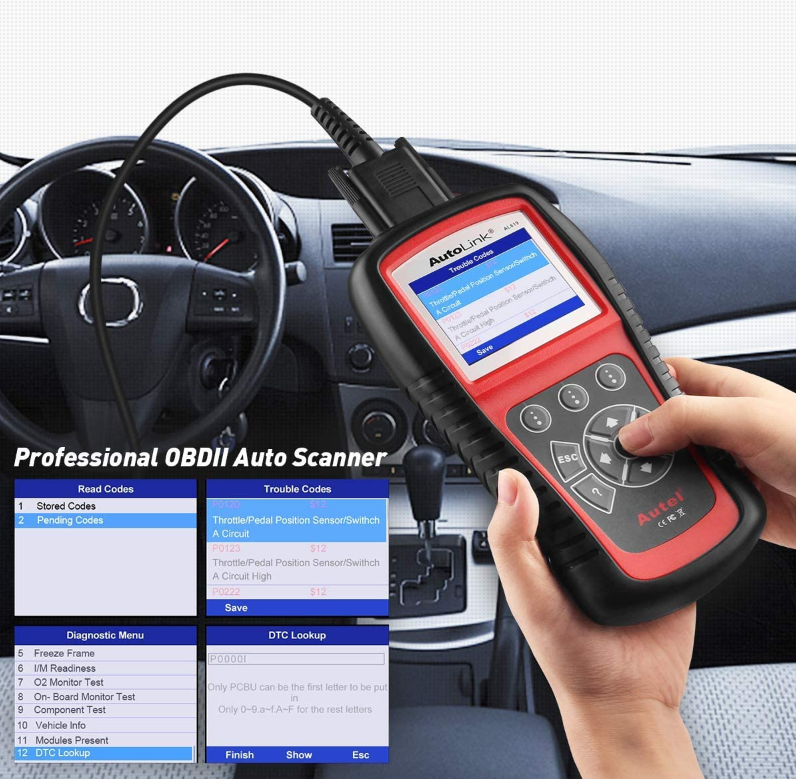 Genuine Autel AutoLink AL619 ABS/ SRS OBDII CAN Diagnostic Tool Global