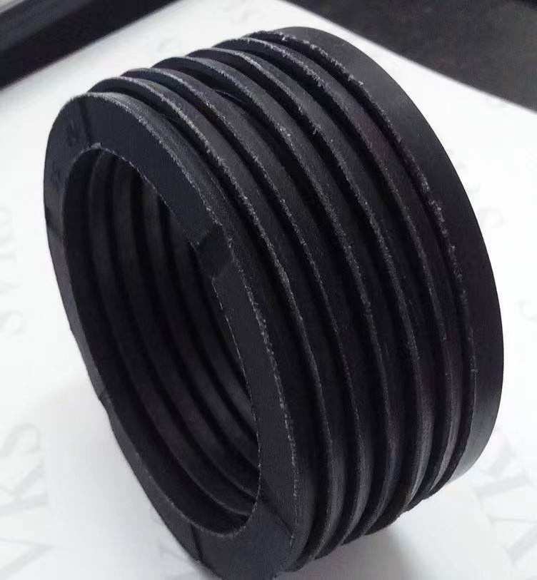 Ultra high use pressure rubber combined seal V-type: a high-strength shaft hole dual-use seal