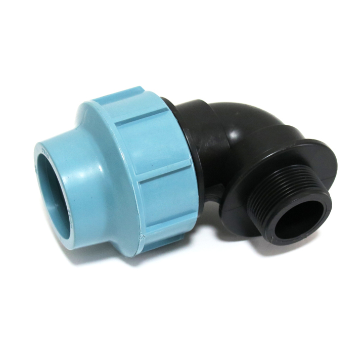 Water Supply PN16 plastic tube male elbow PP fitting