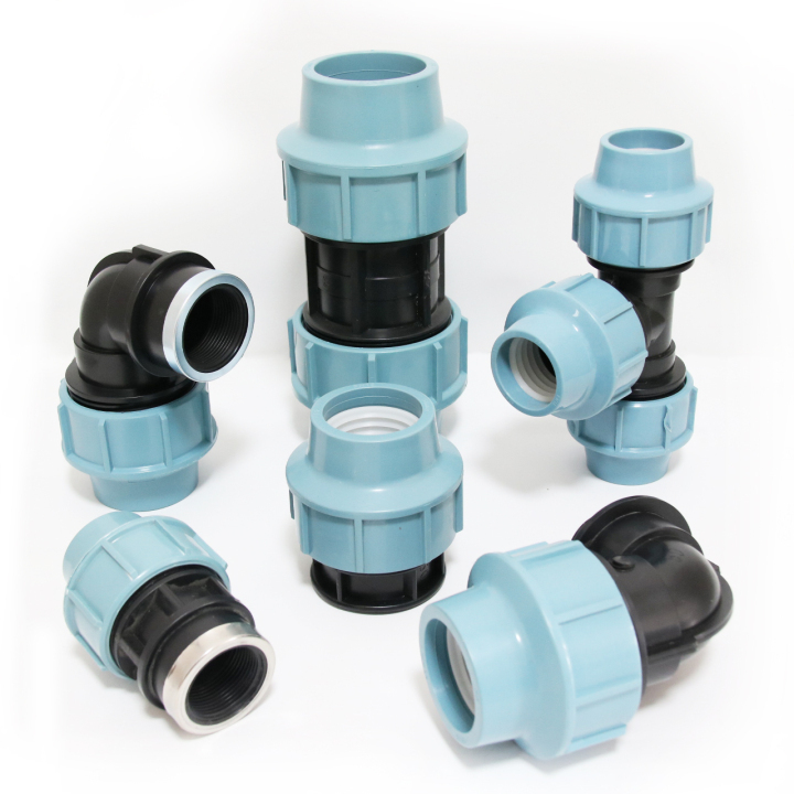 agriculture Irrigation drip system hdpe pipe fittings pp compression fittings pe coupling