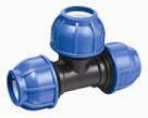 HDPE water pipe quickly connect PP compression fitting reducing tee