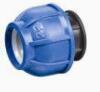 pp pe compression fittings end cap irrigation pipe fittings