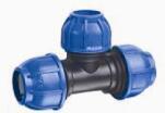 Compression Fitting For HDPE Pipe Plastic Pipe Fittings PN16 Tee