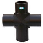 HDPE Butt Fusion Socket Equal Reducing Cross PN10 PN16 Pipe Fittings For Water Supply