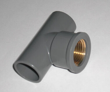 Female Thread Tee Joint Water Pipe Fittings Upvc Pipe Gray Plastic Water Pip