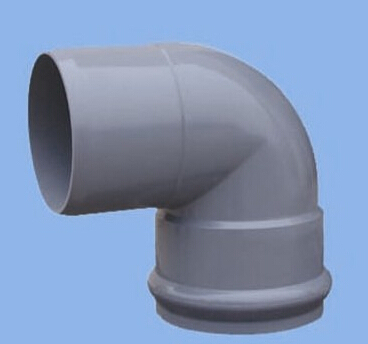 Water Supply Flexible PVC Fittings Rubber Joint 90 Degree Elbow