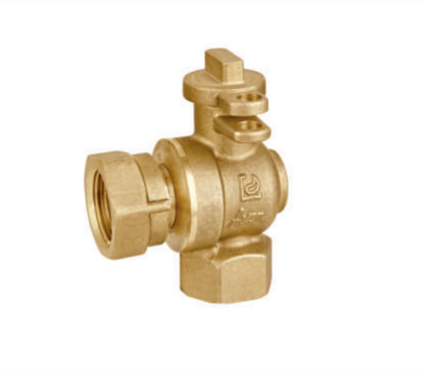 Brass Angle Valve With Lockwing With Tailpiece
