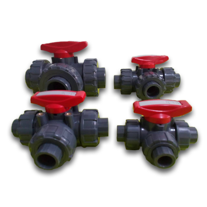 cpvc 3 way ball valve for chemical industry