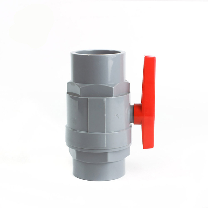2 inch Plastic Red Handle PVC Two Pieces Ball Valve