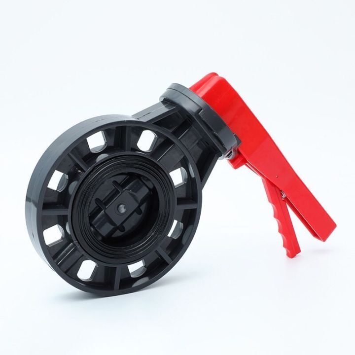 Anti Corrosion Wafer Type Plastic PVC Handle Butterfly Valve For Chemical Industry