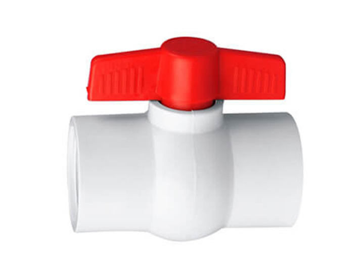 Hot Sale 1/2"-4" White Color PVC Compact Ball Valve For Water Supply