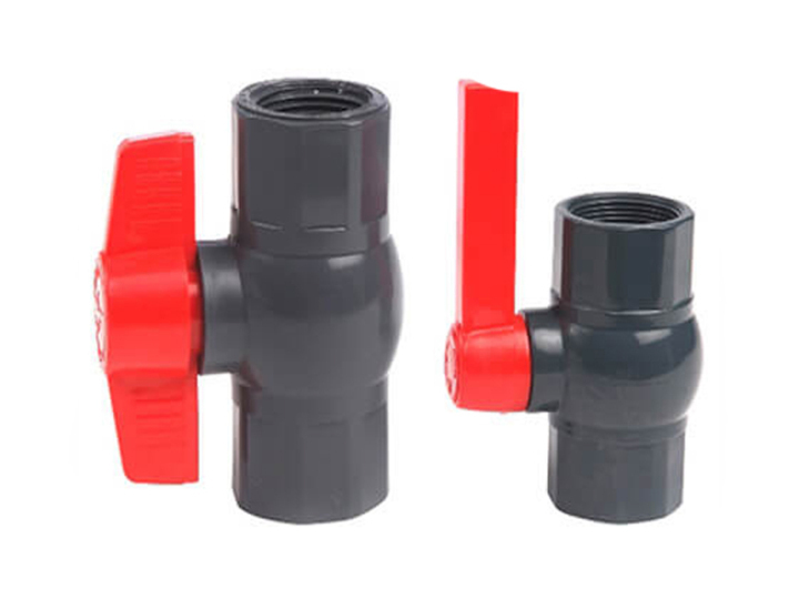 Plumbing material fitting Grey Color PVC Ball Valve For Irrigation